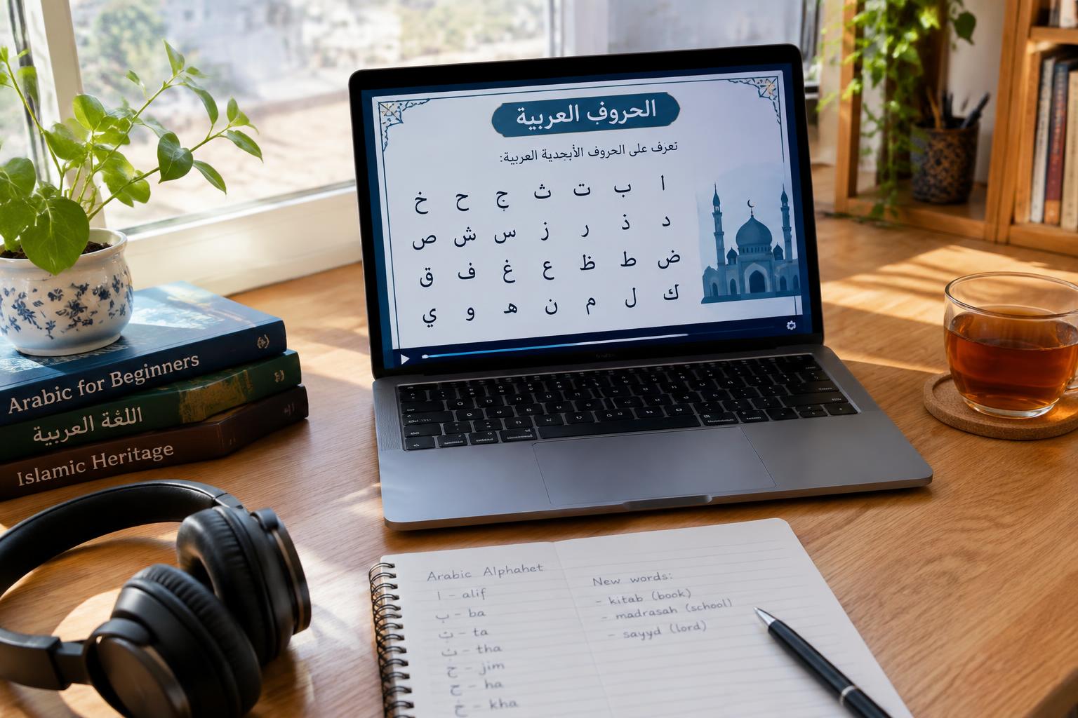 Weekend Arabic Course online class illustration